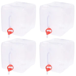 4 Stück Wasserkanister 5 Liter Wassertank Camping Trinkwasserkanister Faltbar - Bild 1 von 2