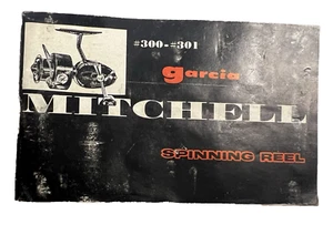 CARRETE GIRATORIO VINTAGE GARCIA MITCHELL #300 #301 tamaño de bolsillo manual del propietario - Imagen 1 de 8