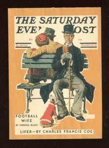 1993 Comic Images Norman Rockwell Collector Card #W5 Park Bench Wood