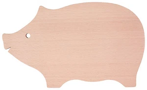 Servierbrett Schwein Schneidebrett Brett Tranchierbrett - Buchenholz L 30 cm - Bild 1 von 1