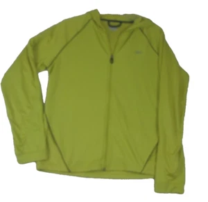 Reebok Athletic Running Hooded Jacket Zip Sage Green Women’s Size Large - Bild 1 von 9
