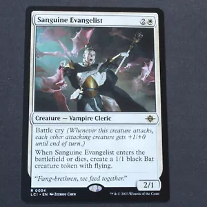 Sanguine Evangelist 34 Magic The Gathering Las Cavernas Perdidas de Ixalan Raro Casi Nuevo - Imagen 1 de 2