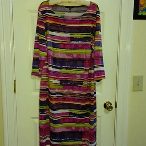 NEW Ladies Multi color Knit Dress by Tiana B. Size 1X - Picture 1 of 7