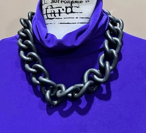 Bauble Bar Black Chain Choker Necklace. - Picture 1 of 5