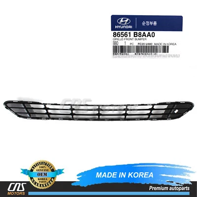 Front Bumper Grille Lower ⭐GENUINE⭐ for 2017-2019 Hyundai Santa Fe 86561B8AA0 Foto 1 de 4