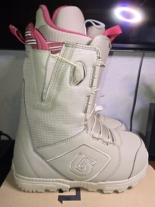 Burton Moto Snowboard Boots, Khaki With Print, Men's Size 7.5 - Picture 1 of 5