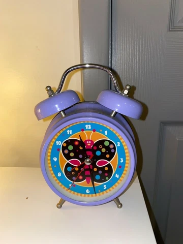 Purple Butterfly Alarm Clock | Pre-Owned | Very Good Condition Cover