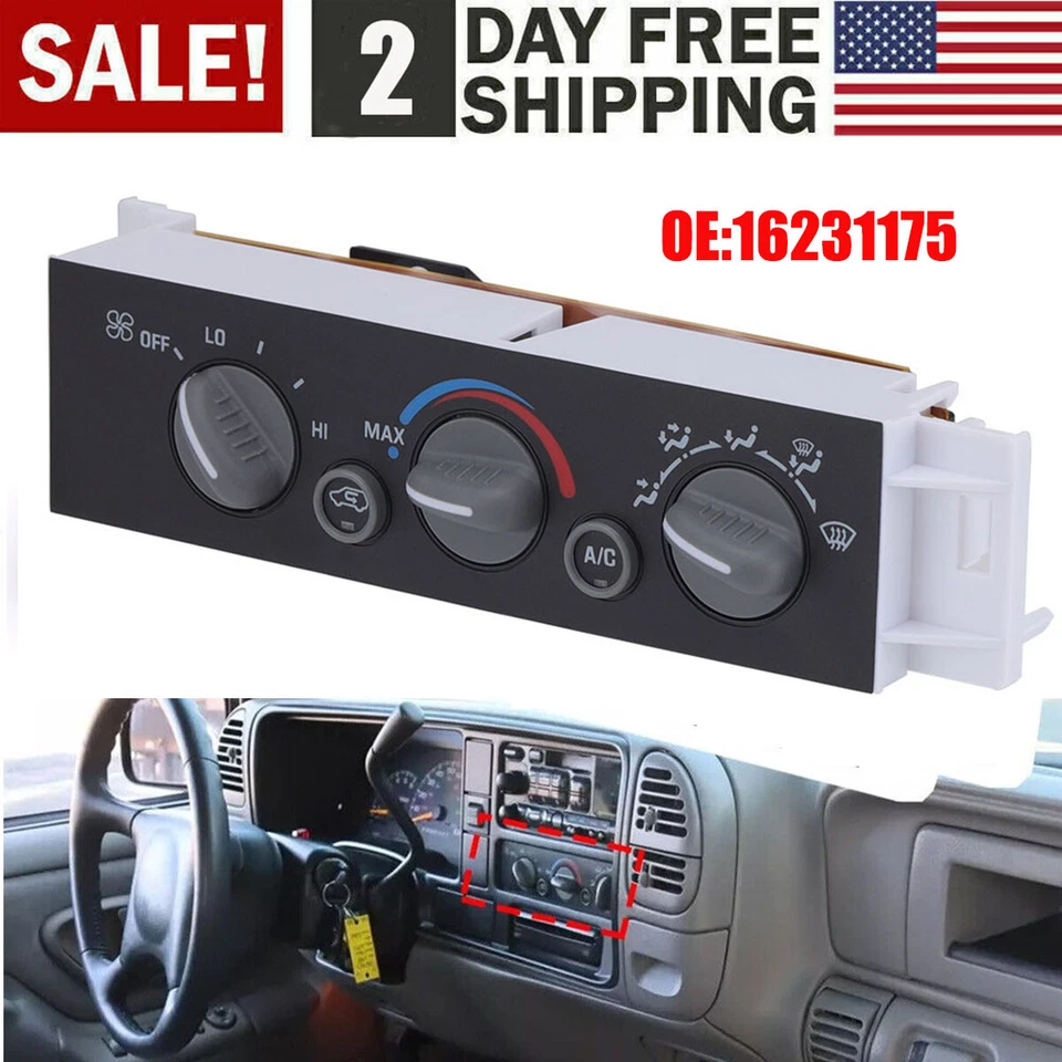 Módulo de control de clima de calefacción de CA 599-007 para Chevy GMC C1500-C3500 K1500-K3500 Foto 1 de 4