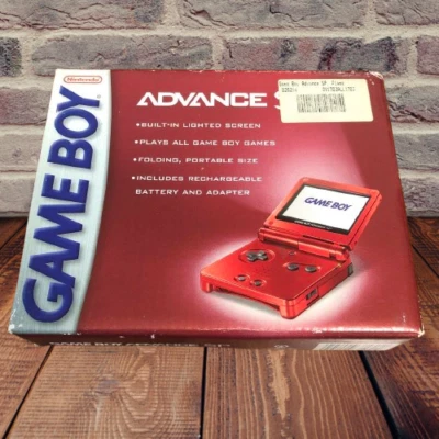 Nintendo Game Boy Advance SP GBA Flame Red Console Sealed Box Rare Unused Japan - Image 1 of 4
