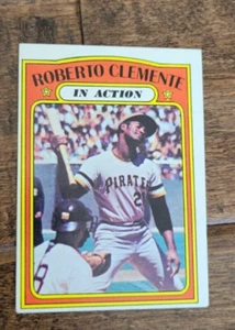 1972 TOPPS IN ACTION CARD ROBERTO BOB CLEMENTE PITTSBURGH PIRATES HOF # 310 - Bild 1 von 1