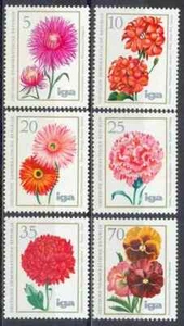 RDA 1975 Yvert 1750/55 flores MNH VF - Imagen 1 de 1
