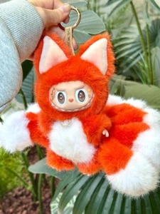 LAFUFU Blindbox orange neunschwänziger Fuchs 17 cm Plüsch Puppe Handarbeit Gesicht - Bild 1 von 4
