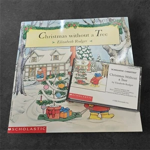Vintage 1996 Scholastic Cassette & Book Set Christmas Without a Tree by Rodger - Picture 1 of 8