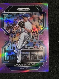 Jacob Degrom 2022 Panini Prizm Baseball Purple Prizm   New York - Picture 1 of 2