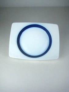 Thomas Germany Wine Bottle Coaster Brushed Cobalt Rectangular Porcelain - Picture 1 of 9