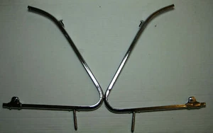 2 x Classic Fiat 500 D F L R G Quarter Light Window Frames Kit Chromed RH + LH - Picture 1 of 7