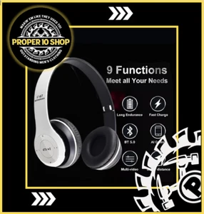 Comfortable Wireless Foldable Headset High -Quality Sound white P47 Headphone US - Picture 1 of 10