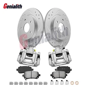 305mm REAR Disc Rotors Calipers Brake Pad for 2008-2012 Chrysler Town & Country - Picture 1 of 16