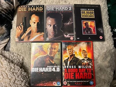 Die Hard 1-5 DVD Movie Collection Bundle, 2 Disc Collector's Ed Bruce Willis - Image 1 of 3