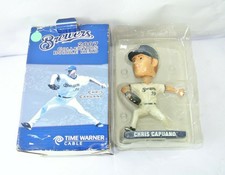 2007 Chris Capuano Retro Pinstripe Milwaukee Brewers Bobblehead In Box