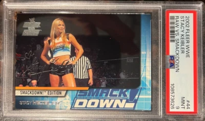 2002 Fleer Royal Rumble #44 Stacy Keibler RC Rookie PSA 9 MINT Wrestling Card - Image 1 of 2