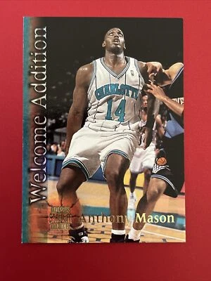 1996-97 Topps Stadium Club Basketball Welcome Addition Anthony Mason Card #WA14 - Image 1 of 2