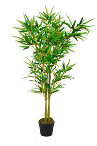 Kunstpflanze mit Topf 115 cm - Bambus - Deko Pflanze Zimmerpflanze künstlich
