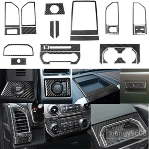 Juego completo de 23 piezas de ajuste decorativo interior de fibra de carbono para Ford F150 2015-2020 - Imagen 1 de 12