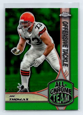 Joe Thomas 2024 Topps Chrome Football All Chrome Team Green /99 Browns #ACT-11 - Image 1 of 2