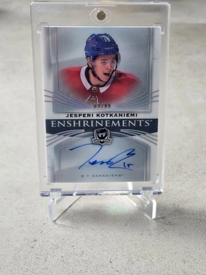 2018-19  Upper Deck The Cup Enshrinements /99 Jesperi Kotkaniemi  Rookie Auto - Image 1 of 2