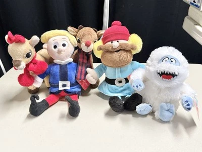 5 Rudolph the Red-Nosed Reindeer Plush Hermey Clarice Bumble Yukon Cornelius - Image 1 of 4