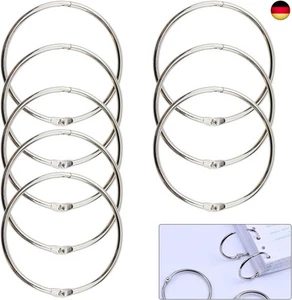 10 Stück Buchringe Metall Lose Blatt Buch Ringe DIY Binder Ringe Heftringe - Bild 1 von 7