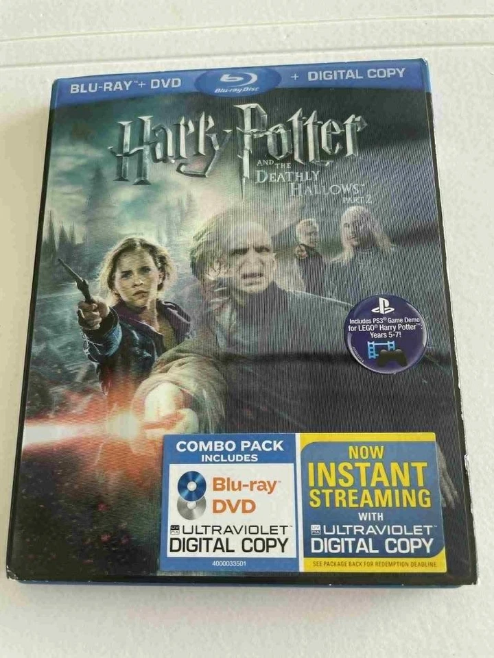Harry Potter and the Deathly Hallows Part 2 Bluray Dvd With Great 3D Cover - Image 1 of 4