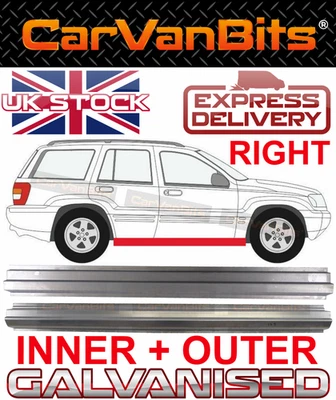 PARA JEEP GRAND CHEROKEE WJ WG 98-05 CUERPO DE REPARACIÓN DE UMBRALES PANEL EXTERIOR INTERIOR DERECHO Foto 1 de 4