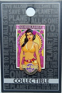 Hard Rock Hotel GUADALAJARA Year 2020 City Pinup Girl Pin - Picture 1 of 1