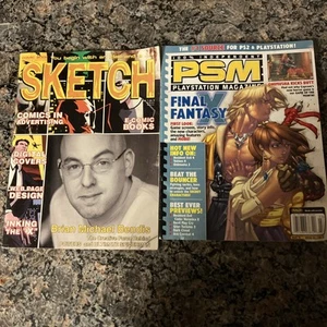 Lot Of 2 Magazine Lot Of Final Fantasy & Sketch - Picture 1 of 14