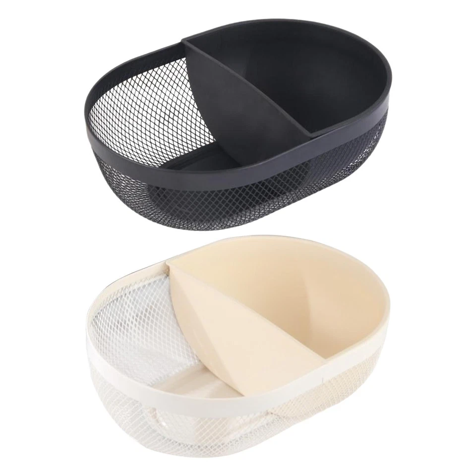 Eisen Lagerung Tablett Decor Draht Mesh Korb für Küche Zähler Picknick Bad - Bild 1 von 1