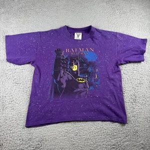 Rare Vtg 90's Batman Returns Kids Youth Shirt XL 14/16 DC Comics Single Stitch - Picture 1 of 8