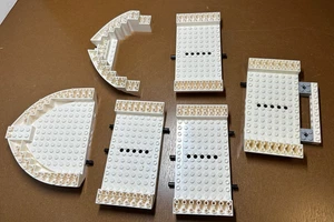 LEGO White Boat Hull Base Friends Dolphin Cruiser Parts 64651 & 64645 - Picture 1 of 5
