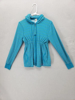 Billabong Sudadera con Capucha Niñas Grande Rayas Cremallera Completa Cordón Chaqueta Ligera Foto 1 de 4