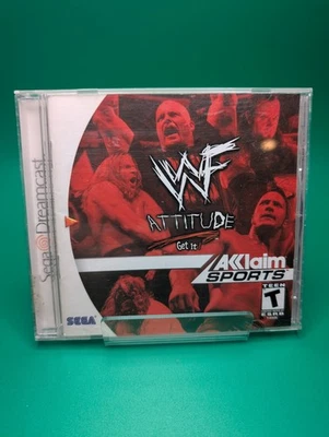 WWF Attitude Sega Dreamcast Game Games Lot WWE Wrestling Complete In Box  - Image 1 of 4