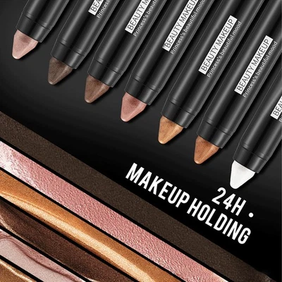 Women Eye Shadow Pen Eyeshadow Pen Cosmetic Shiny Eyeshadow Stick Pearlescent - Image 1 of 4