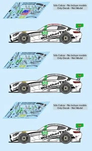 Decals Mercedes AMG GT3 IMSA 2017 1:32 1:43 1:24 1:18 Daytona Sebring calcas - Picture 1 of 4