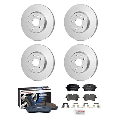 For Audi SQ5 14 Bosch QuietCast Premium Front & Rear Brake Kit w Organic Pads Foto 1 de 2