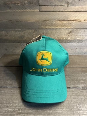 JOHN DEERE Snapback HAT Cap Chicago Farm In the Zoo  Green OSFA NWT 100% Cotton - Image 1 of 4