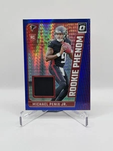 2024 Panini Donruss Optic Michael Penix Jr. Rookie Phenom Blue Hyper Patch - Picture 1 of 2