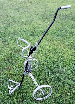 Vintage Double Eagle DE-300 Push Golf Bag Caddy Light Weight Fold Collapsible - Image 1 of 4