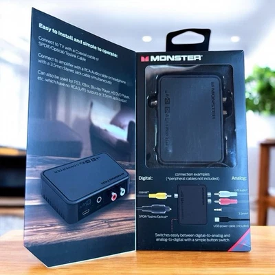 Monster Brand Digital to Analog / Analog to Digital Audio Converter New Sealed - Image 1 of 4