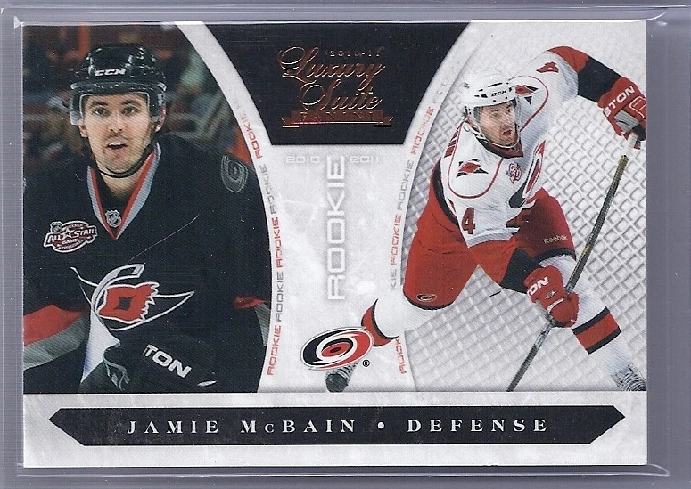 2010-11 LUXURY SUITE JAMIE MCBAIN RC PANINI ROOKIE SP /899 #183 HURRICANES - Image 1 of 1