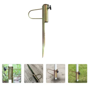 Outdoor Sun Umbrella Floor Fork Beach Stand Base Holder Sand Anchor - Picture 1 of 12